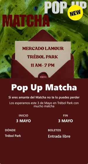 Pop Up Matcha