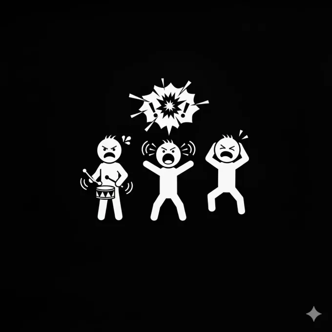 Ruidos y juegos de los niños dentro del restaurante