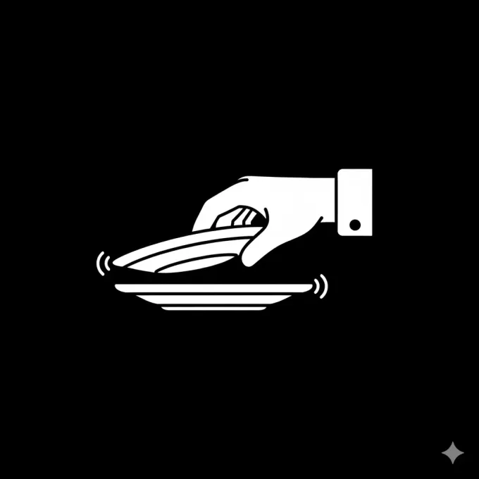 No cruzarse entre comensales